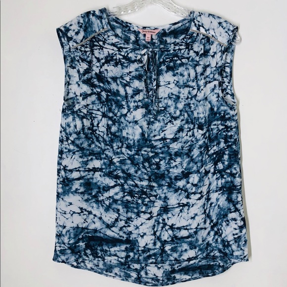 Juicy Couture tie dye sleeveless summer top blouse - Picture 4 of 8